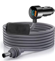 Chargeur de voiture Starlink 3M/10FT 12V/24V - Câble d'alimentation CC 60W avec affichage de la tension USB-C/USB-A et multiprotection pour Starlink Mini