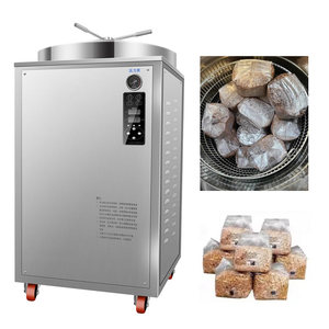 Stérilisateur à vapeur industriel vertical de 200 L, autoclave pour sacs de substrat de champignons - Product Image 1