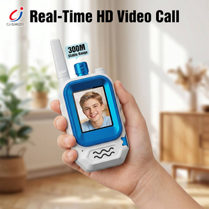 Juguetes Intercomunicadores Chengji, <span class=keywords><strong>Intercomunicador</strong></span> Portátil Educativo de Largo Alcance de 300 Metros, Regalos 180 °   Walkie Talkie para Niños con Pantalla HD Giratoria y Video - Product Image 2