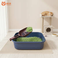 Litière pour chat biodégradable et écologique à bas prix, personnalisable, 6L, parfumée, à base de tofu et de maïs naturel, agglomérante rapide et sans poussière