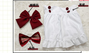<span class=keywords><strong>Disfraz</strong></span> de Sirvienta Malvada para <span class=keywords><strong>Mujer</strong></span>, Color Negro y Rojo, para Cosplay de Anime, Halloween, Disfraces de Sirvienta, Vestidos Sexys de Lolita para Fiesta - Product Image 6