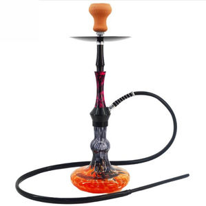 卸売水ギセルアクセサリーカラフルなワイドベースガラス花瓶ボトル中型シーシャ水ギセル - Product Image 5