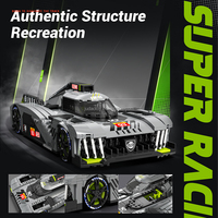 EIKEE Y18080 Nouveau modèle de véhicule sportif 1:8 499P, voiture de course MOC, jouets de puzzle en briques, cadeaux pour garçons et enfants, ensembles de blocs de construction