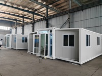 Casa Contenedor de Oficina Modular Portátil Plegable y Expandible de Lujo, 2-3 Dormitorios, Prefabricada, Móvil, de Acero con Panel Sándwich 7