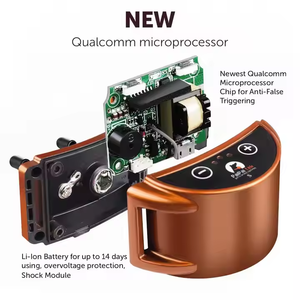 Collar de entrenamiento inteligente recargable E-Shock para perros, resistente al agua, de nailon, con peso personalizable, muestra gratis - Product Image 4