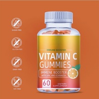 Vitamines C en gommes OEM, gommes à la vitamine C avec du zinc pour renforcer le système immunitaire, complément alimentaire pour adultes et enfants, gommes à la vitamine C
