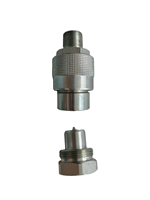 Coupleur rapide hydraulique haute pression forgé 3/8"-18NPT plaqué, 700 bars, 10000 PSI, pour pompe hydraulique