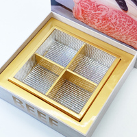 Boîtes isothermes en carton personnalisées avec isolation en mousse imperméable, pelliculage mat et fermeture magnétique pour l'emballage alimentaire de viande Wagyu surgelée