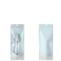 Sacs d'emballage cosmétiques transparents colorés en plastique pour éponge de maquillage, houppette et applicateur de poudre