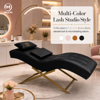 Fauteuil de pédicure et de soin du visage pliable et portable - Design moderne professionnel en cuir synthétique pour usage commercial et hôtelier