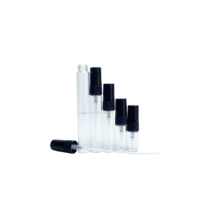 2ml 3ml 5ml 7ml 10ml mini bouteilles de parfum rechargeables rondes carrées transparentes 10ml échantillon de qualité décantations de parfum en verre