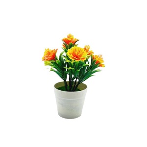 Planta Artificial en Maceta con 7 Flores de Kapok, Decoración Plástica para el Hogar, Pequeño Adorno para Uso en Interiores - Product Image 5
