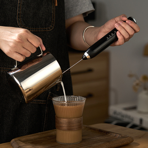 Mousseur à <span class=keywords><strong>lait</strong></span> électrique sans fil minimaliste pour comptoir, avec fonction de charge sans fil, pour la maison nordique - Product Image 5