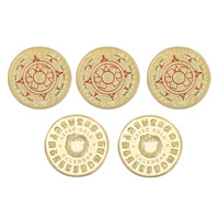 Pièce de monnaie commémorative en métal plaqué de haute qualité, motif relief aztèque mexicain, avec impression UV, pièce Maya 3D dorée pour souvenir