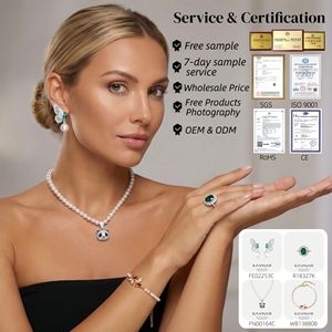 Collier plaqué or blanc avec pendentif planète en émail bleu, étoile en zircon cubique, motif céleste, hypoallergénique, cadeau d'anniversaire pour elle, vente en gros OEM - Product Image 4