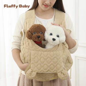 Bolsa de pecho para perro Fluffiybaby, bolsa para mascotas de gran capacidad, bolsa impermeable de algodón puro para cachorro - Product Image 1