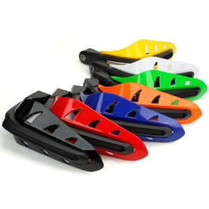 Protège-mains universel pour moto avec feux de jour LED, modification tout-terrain, style trou de 14 mm, longueur 22 cm - Product Image 2