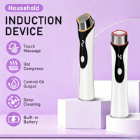 Appareil de beauté à induction par chaleur pour la maison, massage par vibration, nettoyage en profondeur, machine de soin du visage avec batterie intégrée