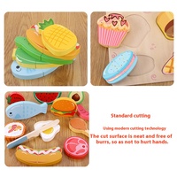 Jouets éducatifs précoces pour enfants avec velcro, fruits et légumes en bois à assortir, jeu de découpe amusant, 16 types de jouets en bois