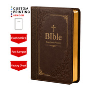 Bible d'étude éducative à couverture rigide personnalisée, bord doré, moderne et haut de gamme, vente en gros