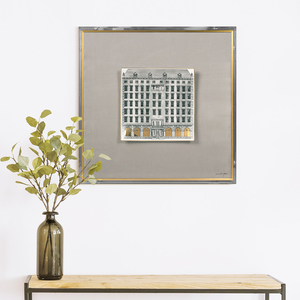 Caja acrílica <span class=keywords><strong>minimalista</strong></span> italiana, decoración de pared con marco 3D para sala de estar, venta al por mayor, más de 2021 - Product Image 2
