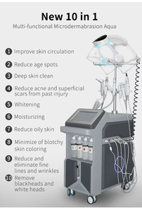 Pièce à main hydrodermabrasion Machine de microdermabrasion 10 en 1 avec oxygénothérapie et analyse de la peau pour clinique de beauté - Product Image 2