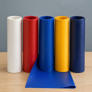Rouleau de bâche en polyester enduit de PVC imperméable à l'eau, motif chevrons, largeur 53/54 pouces, tissu tissé uni, usage industriel extérieur, poids lourd - Product Image 3