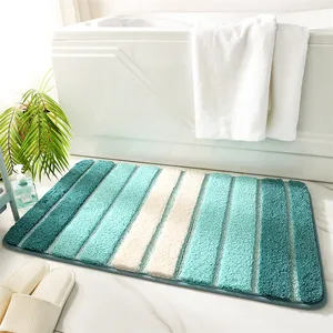 Tapis de salle de bains Super doux, antidérapant, absorbant l'eau