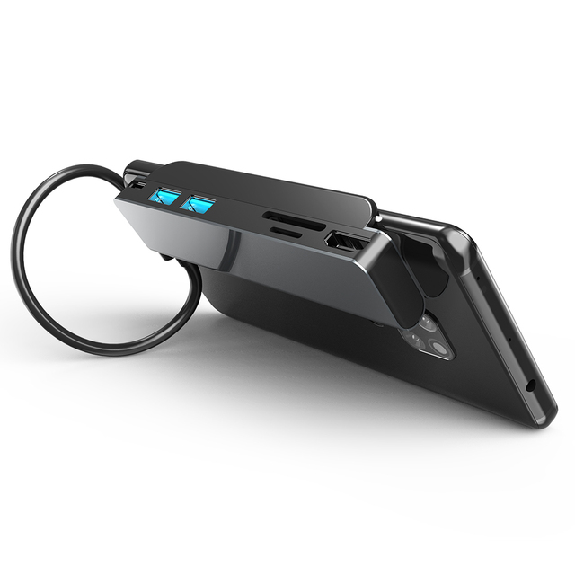 New Design USB 3.0 Docking Station for Phone TF/SD Card Reader Compatible Android Window Clip-on Hub Laptop Adapter CY065 Dock