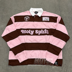 <span class=keywords><strong>Maglietta</strong></span> da Polo <span class=keywords><strong>con</strong></span> risvolto personalizzato pesante ricamata oversize <span class=keywords><strong>maglietta</strong></span> termica a <span class=keywords><strong>maniche</strong></span> <span class=keywords><strong>lunghe</strong></span> T-Shirt in cotone <span class=keywords><strong>con</strong></span> <span class=keywords><strong>bottoni</strong></span> a righe squadrate - Product Image 2