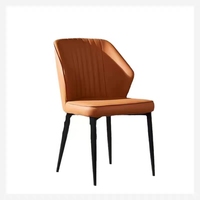 Maßgefertigte Möbel Leder Küche Esszimmer Metallbein Retro Braun Grau Esszimmerstühle