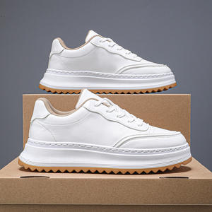 Chaussures de skate pour hommes, baskets blanches tendance, chaussures de sport décontractées à lacets, chaussures respirantes tendance version coréenne - Product Image 2