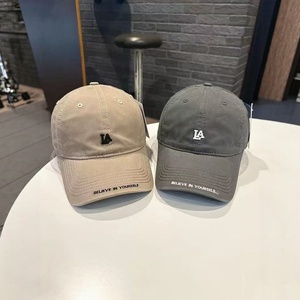 Gorra de béisbol de PVC para mujer, estilo coreano, bordada, casual, con visera curva, versátil, de 6 paneles, ajustable - Product Image 2