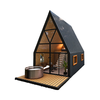 Villa préfabriquée moderne et portable, maison intelligente en kit, structure en acier léger, conception de mini-maison pour bureaux, salles de bains