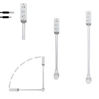 Adaptador de Viaje Universal Tipo UK XZJ, Enchufe Extensor de Tomacorriente Eléctrico 180 °   Carga Rápida Giratoria