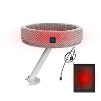 Lit de bureau pour chats d'intérieur, lit pour chat à 360 degrés °   Hamac pour chat à fixer sur table, rotatif et réglable, pour bureau