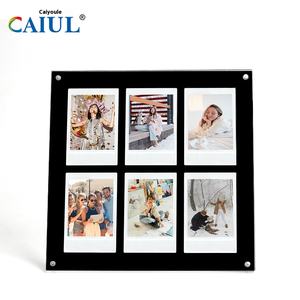 Marco de fotos de acrílico ecológico de 3 pulgadas, imán de seis palacios de alta transparencia, forma cuadrada - Product Image 4