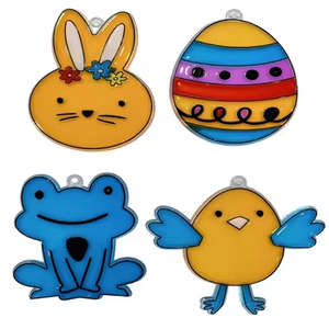 Wholesale Plastic Diy Multi Color Window Art <strong>Easter</strong> Decorative Sun Catcher <strong>Craft</strong> <strong>Kit</strong> for Children Gift - Product Image 2