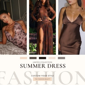 Vestido <span class=keywords><strong>de</strong></span> Verano Elegante, Casual, para Uso Diario, a la Moda, con Hombros Descubiertos, Sexy, con Efecto Push-Up, Transpirable, <span class=keywords><strong>de</strong></span> Marca <span class=keywords><strong>Privada</strong></span>, para Mujer, en Tendencia - Product Image 6