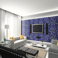 Dalle de pierre semi-précieuse bleue en marbre de luxe personnalisée en gros Carreau de lapis-lazuli en pierre précieuse pour la décoration de sol/mur