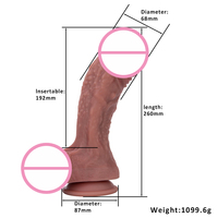 Dildo de Alta Calidad en Oferta con Textura Realista, Juguetes Sexuales con Forma de Pene, Dildo Artificial con Herpes para Mujeres, Masturbador Femenino