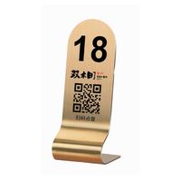 Letreros de Mesa Personalizados de Metal Cepillado con Números Impresos para Marca, Número de Asiento, Boda, Fiesta, Evento, Bar, Cafetería, Escritorio