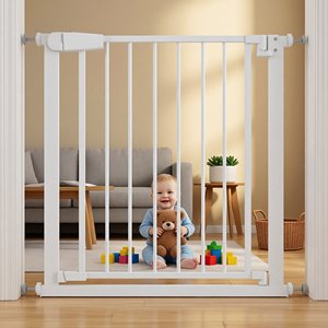 Barrière de sécurité rétractable pour bébé en métal Barrière pour animaux de compagnie pour enfants de haute qualité Durable utilisant diverses portes de sécurité rétractables pour bébé - Product Image 1