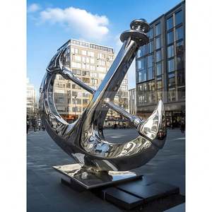 Escultura Abstracta Moderna de Acero Inoxidable 3D LL321 para Decoración Exterior de Grandes Centros Comerciales - Product Image 1