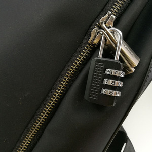 <b>Small</b> Mini Combination Padlock 22Mm Zinc Alloy Three Position Luggage <b>Lock</b> Black Resettable Travel <b>Lock</b> - Product Image 1