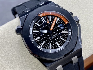 Reloj Mecánico de Lujo de la Mejor Calidad, Resistente al Agua, 42 mm, Fábrica APS, Movimiento ETA 3120, 15707, Reloj de Buceo de Cerámica Negra - Product Image 2