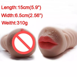 Realista vagina artificial profundo boquilla de succión hombre juguete del sexo masturbación - Product Image 6