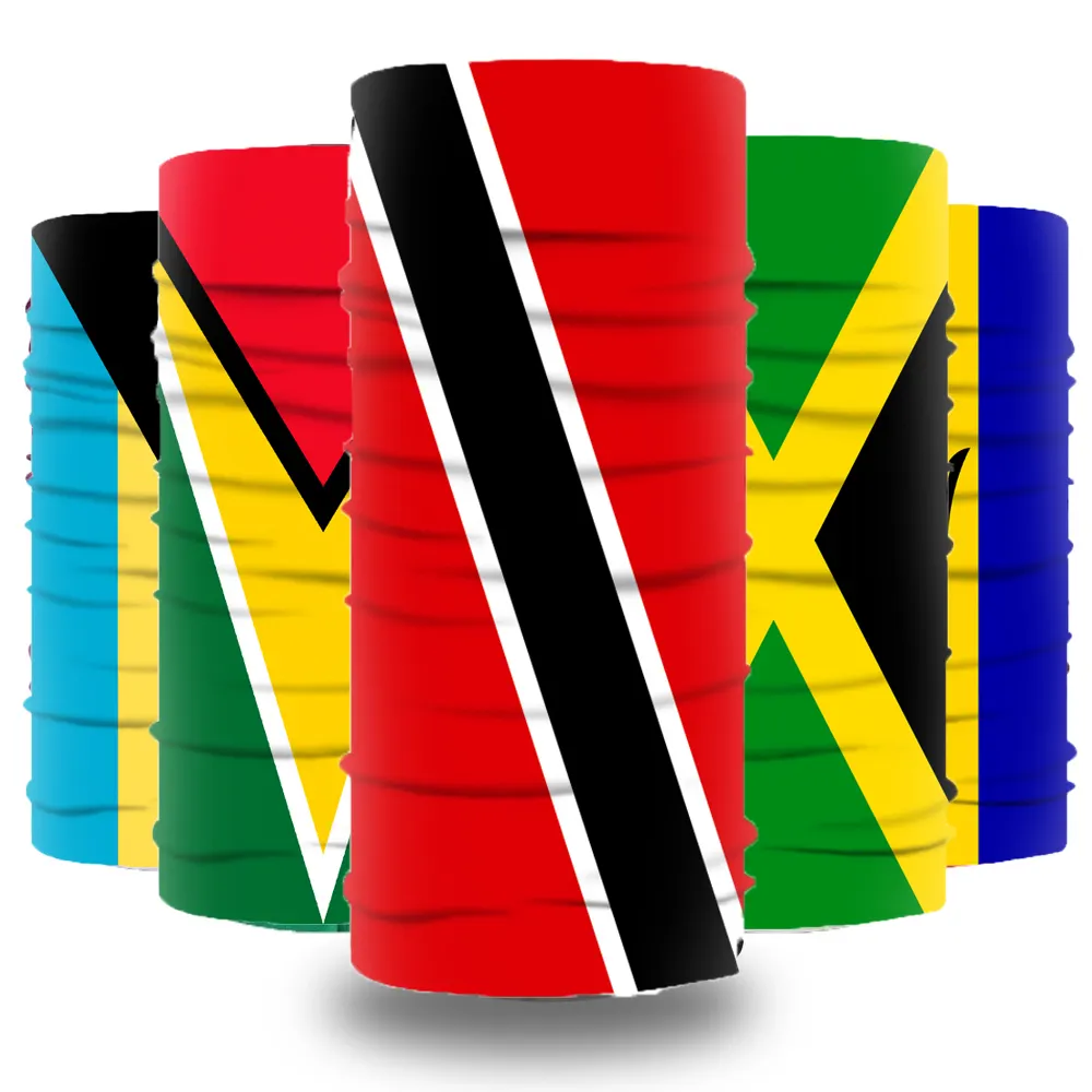 De país del Caribe bandera tubo Bandana multifunción Jamaica bandera pañuelo cabeza