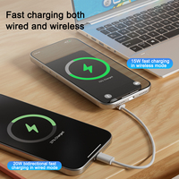 Chargeur de batterie externe sans fil à charge rapide 10000 mAh, chargeur portable mince, batterie de secours pour Apple pour iPhone 15 16 17