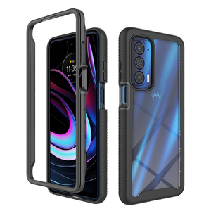 Funda completa híbrida para <span class=keywords><strong>motorola</strong></span> moto g power 360 edge 20 5g e 7 power g82 g22, carcasa rígida transparente 2021 - Product Image 5